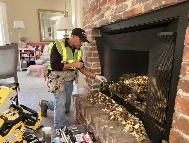 Safe screening installation by Corona Chimney Sweep in Corona, CA
