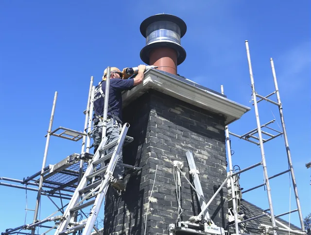 Sturdy chimney crown finished by Corona Chimney Sweep in Corona, CA