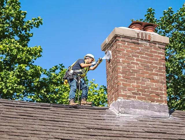 Corona Chimney Sweep performing an inspection with advanced tools in Corona, CA