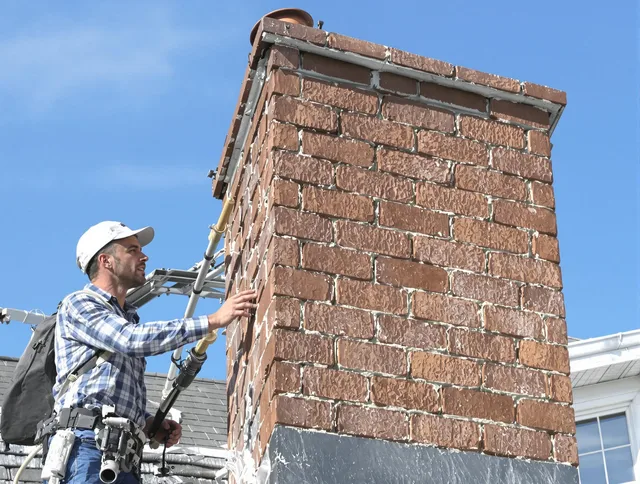 Brickwork for a chimney rebuild by Corona Chimney Sweep in Corona, CA