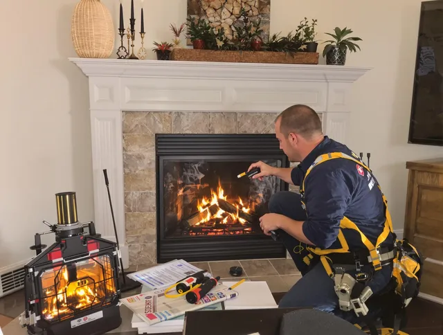 Safety-focused fireplace inspection by Corona Chimney Sweep in Corona, CA